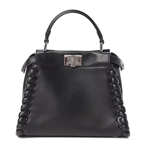 fendi mini peekaboo whipstitch